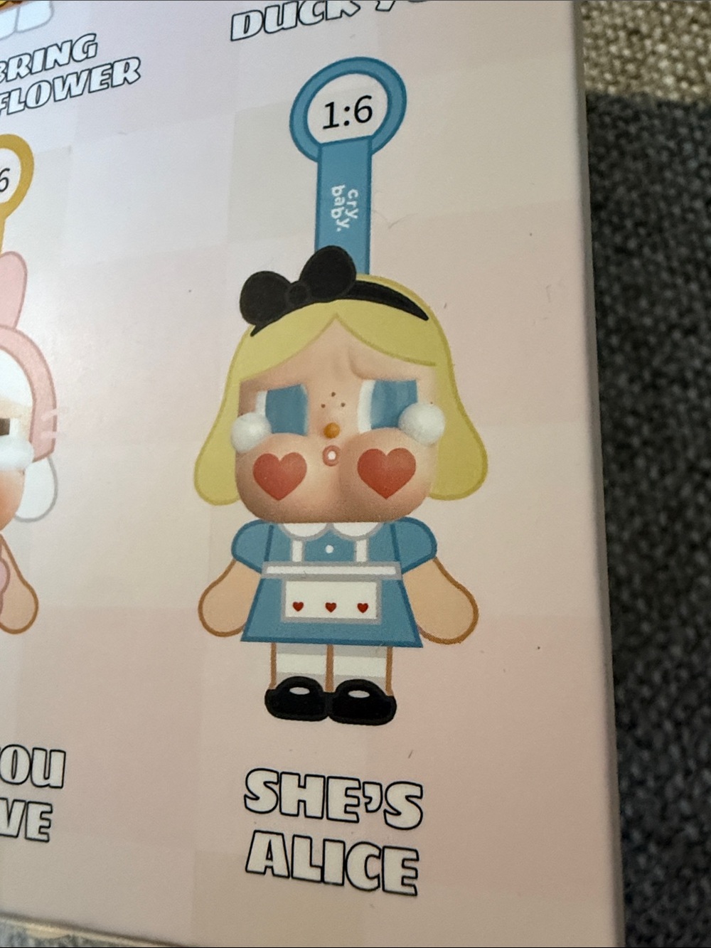 Unopened brand new Pop Mart Crying Again Blind Box - She’s Alice